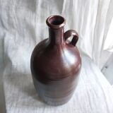Large burgundy jar