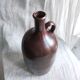Large burgundy jar
