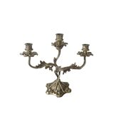 Old gilded bronze candlestick