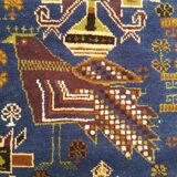 Handmade Persian rug, 100% wool, 113x219cm