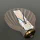 Wall lamp in frosted glass Art Deco 1950 scallop shell