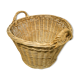 Woven wicker basket