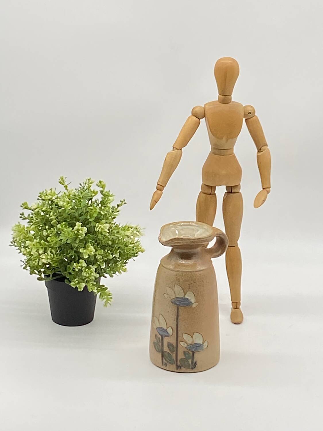 Vase / pichet grès vintage , poterie des Mottes,