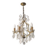 Bronze chandelier with tassels