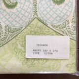 Nappe Trianon verte en satin de coton