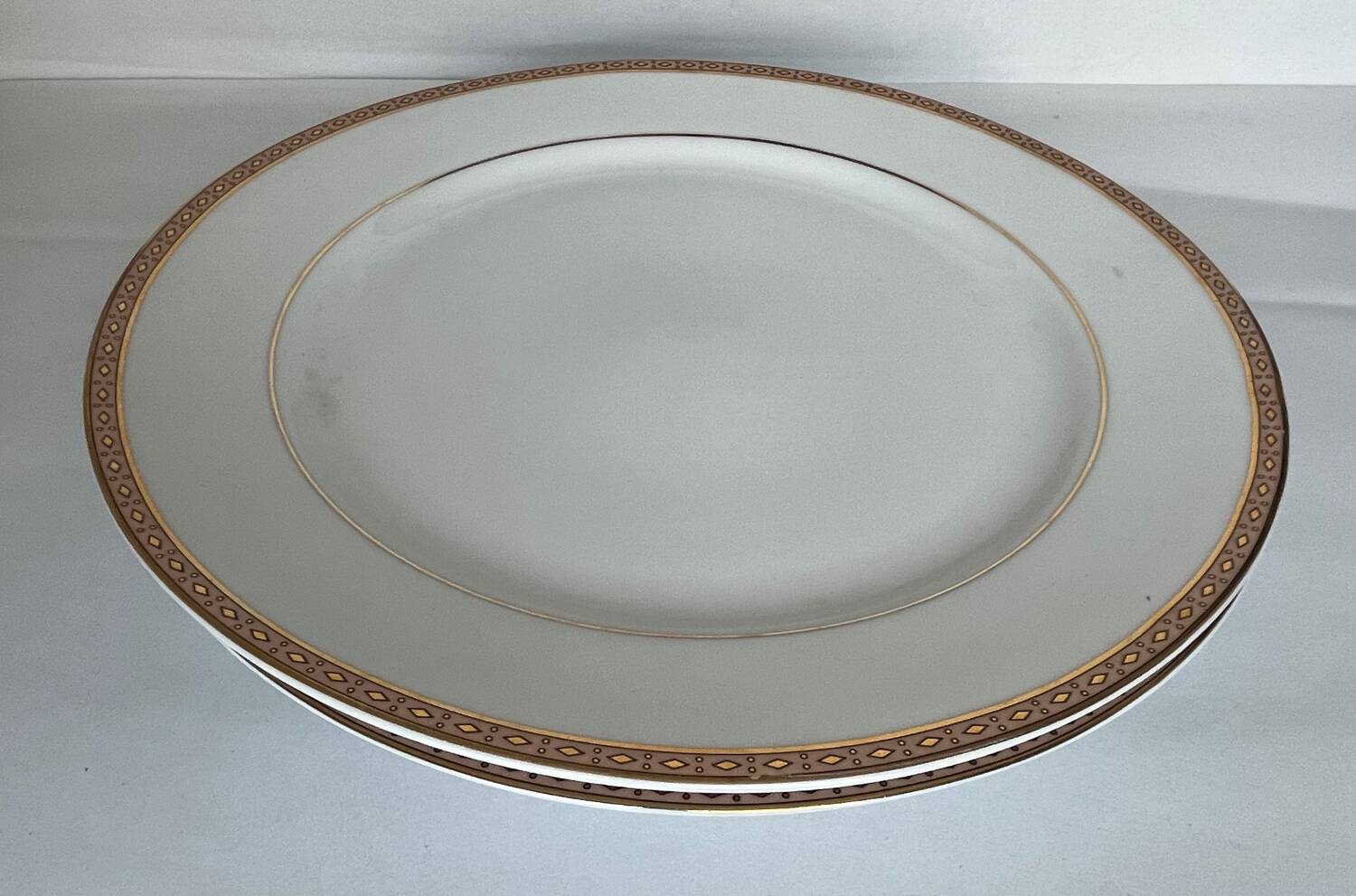 2 large fine porcelain serving dishes