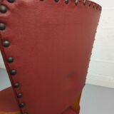 Vintage red bridge chair