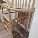 Rattan bistro table