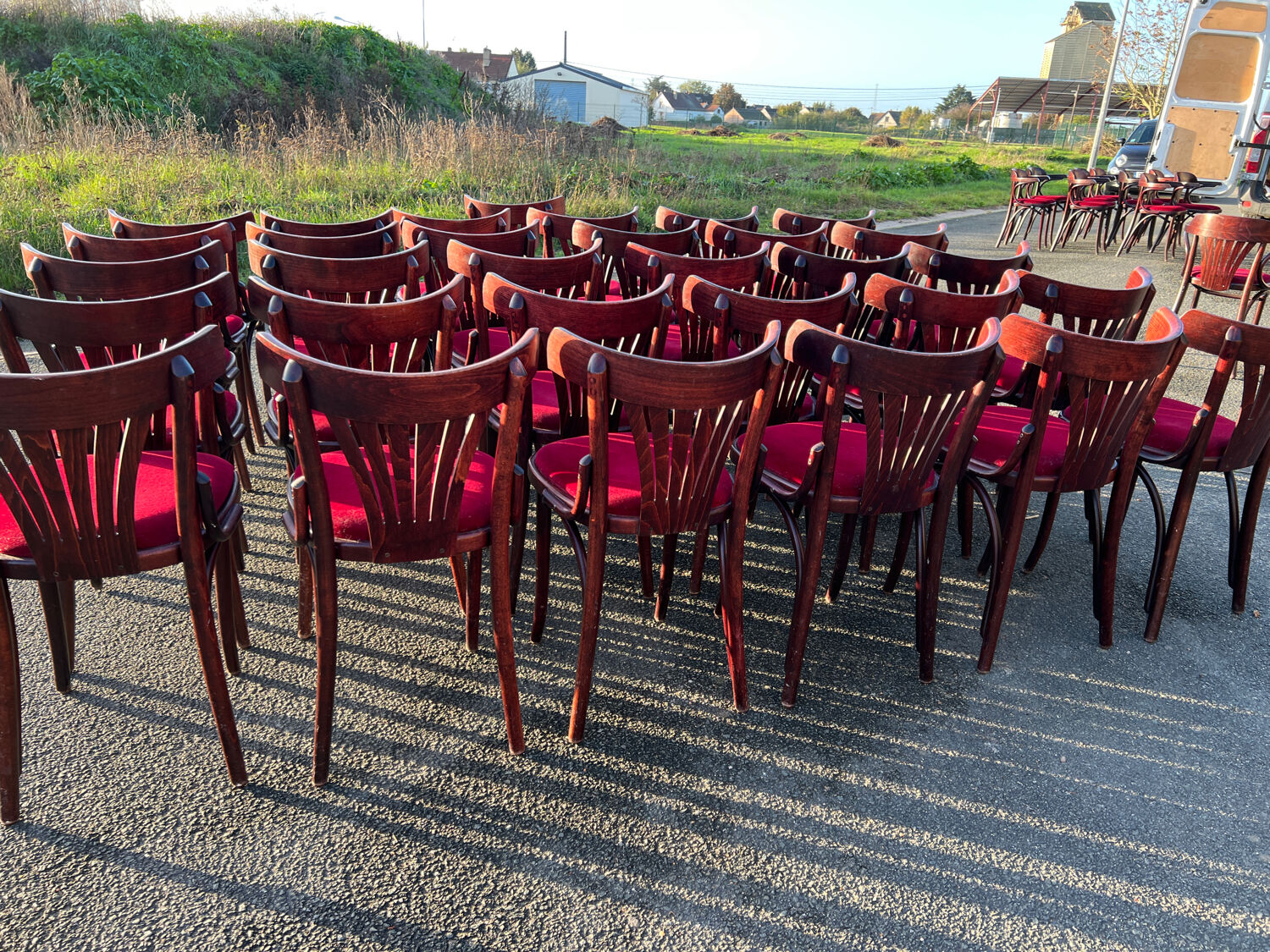 Set of 31 bistro chairs