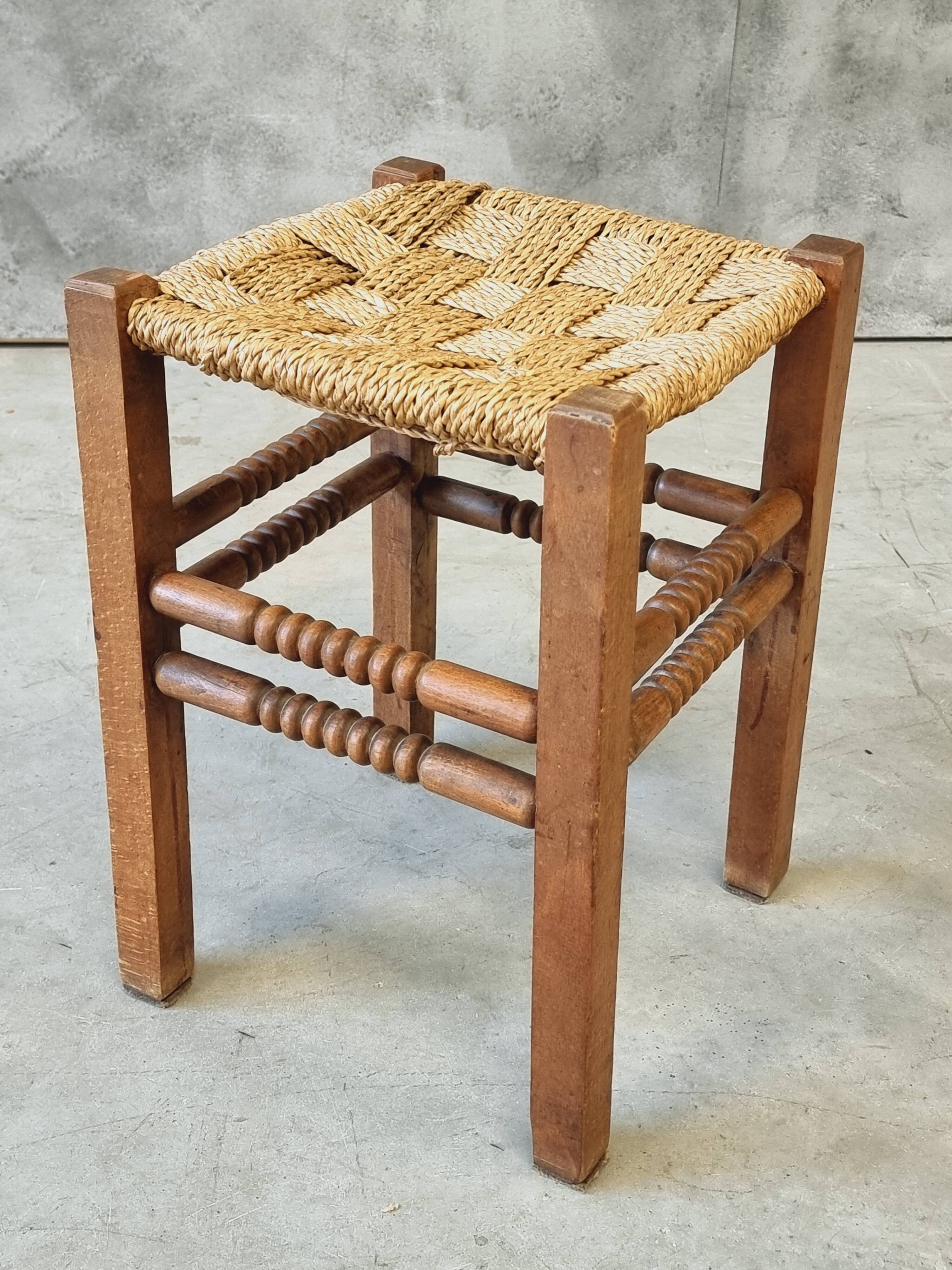 Vintage stool side table plant table