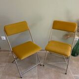 Pair of vintage folding chairs