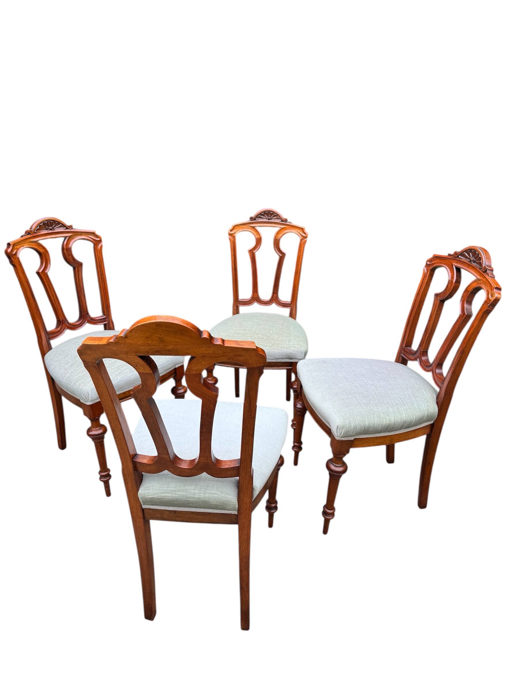 4 Biedermeier chairs