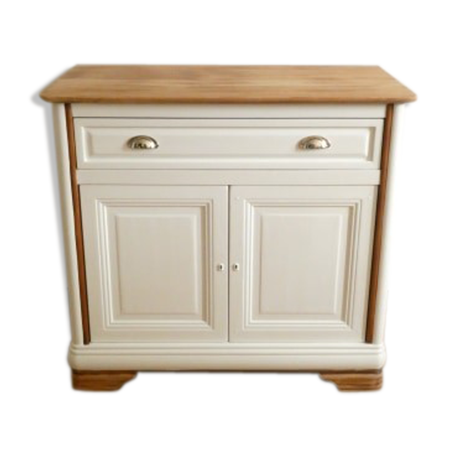 Buffet blanc et bois