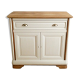 White and wood buffet