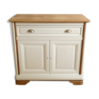 Buffet blanc et bois