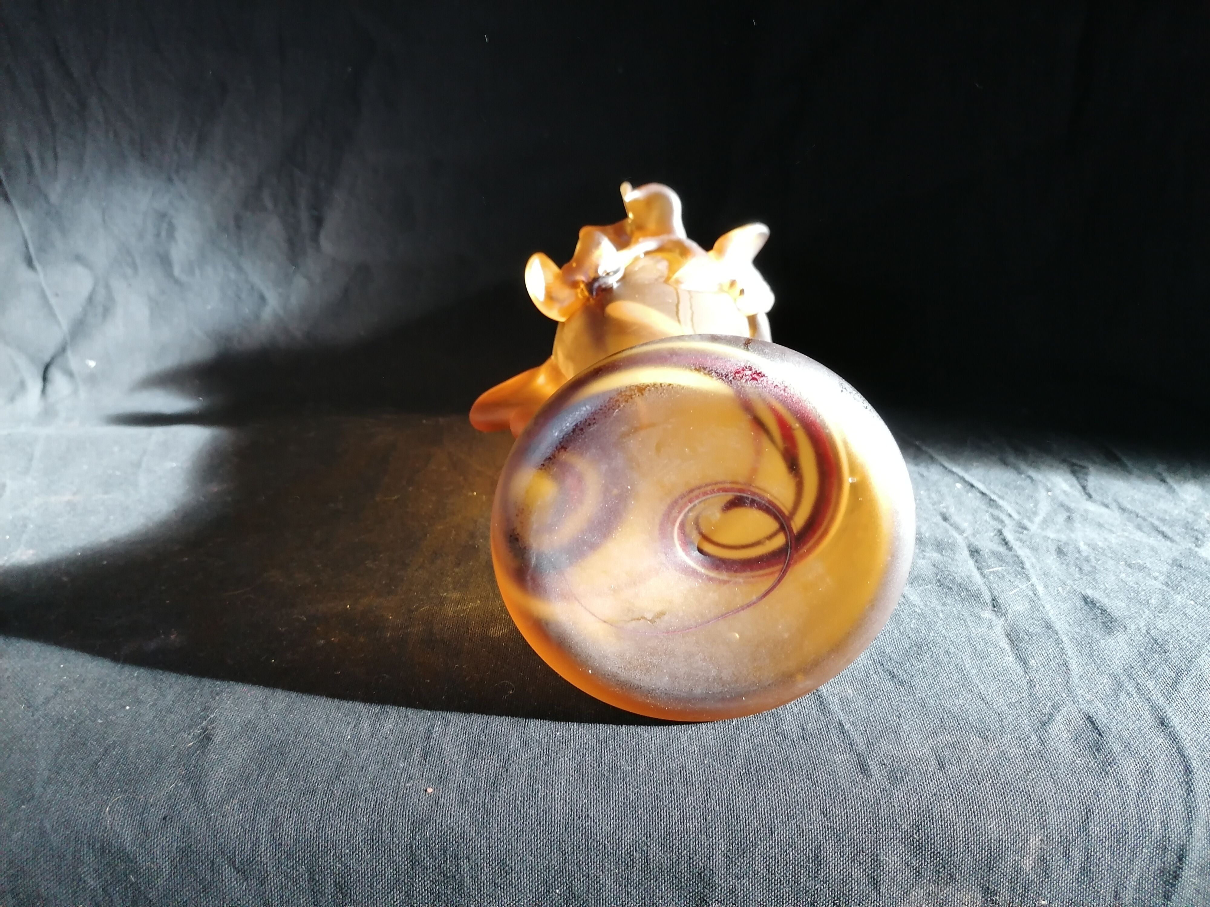 Vase in glass paste art nouveau.