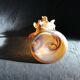 Vase in glass paste art nouveau.