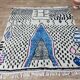 Handmade wool Berber rug 200 X 188 CM