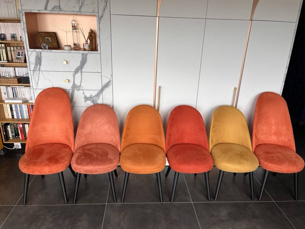 Set of 6 Roche Bobois Identities chairs