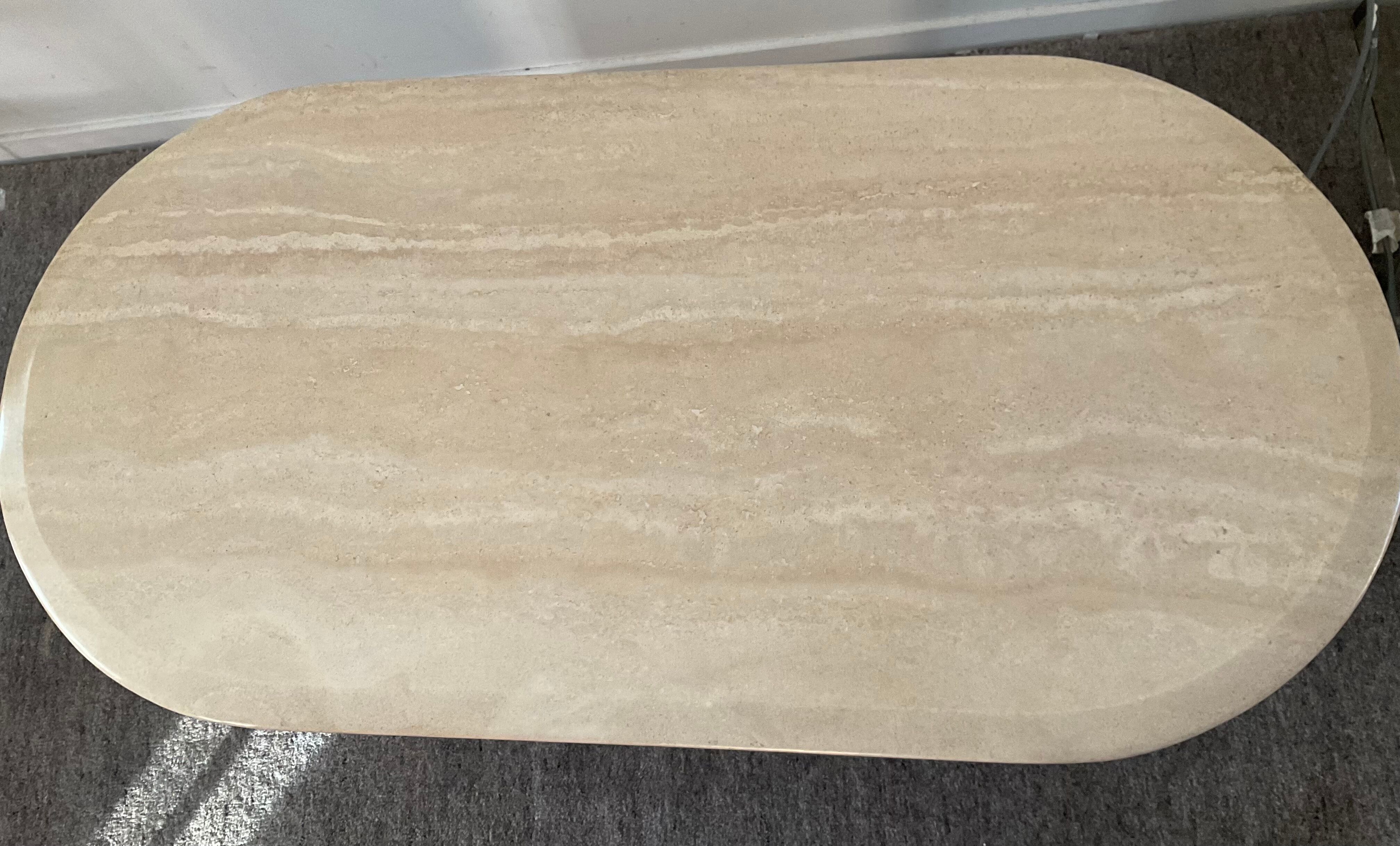 Travertine coffee table from the 70s