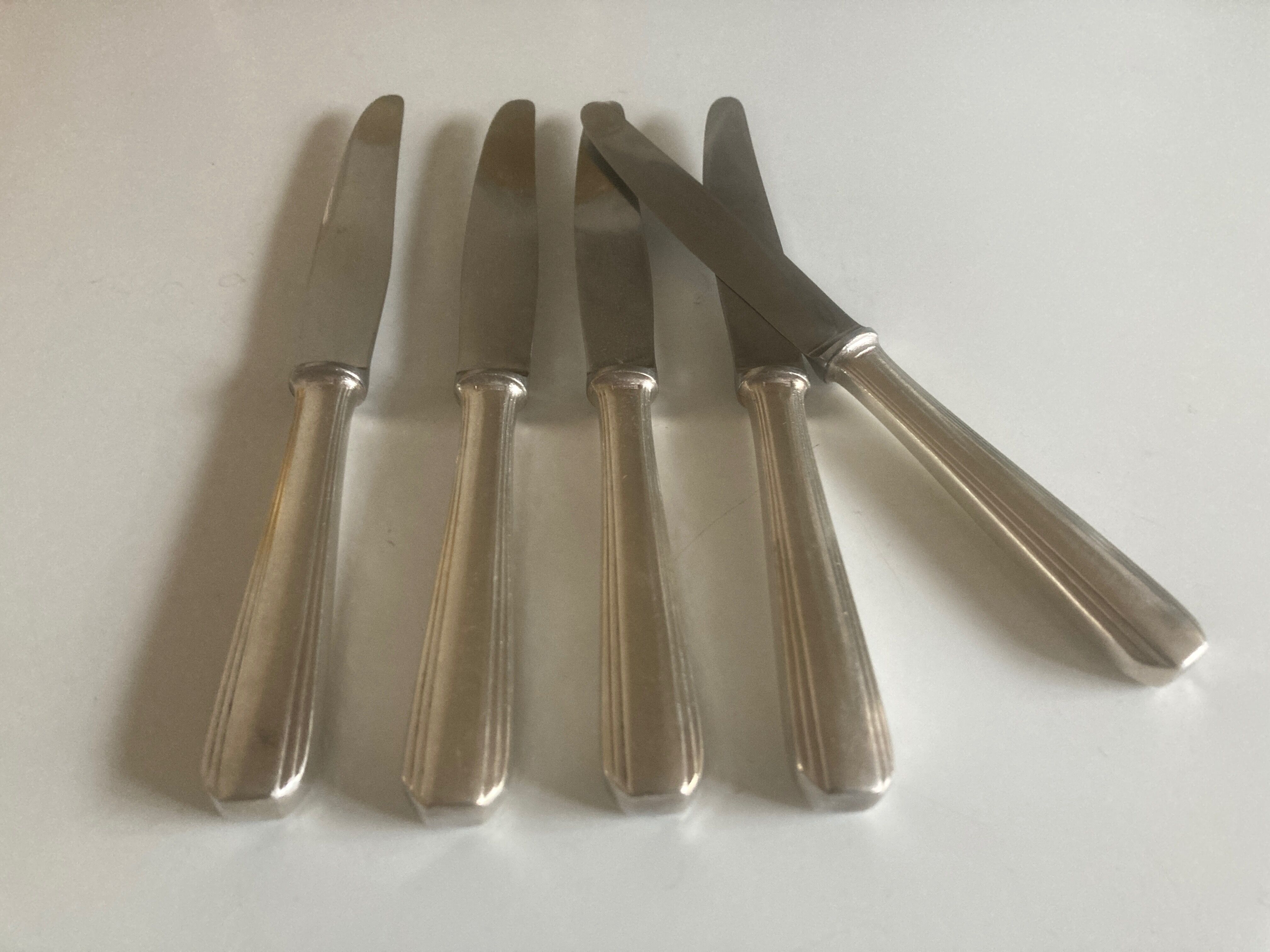 Set of 5 knives Luc Lanel Christofle Boréal dessert