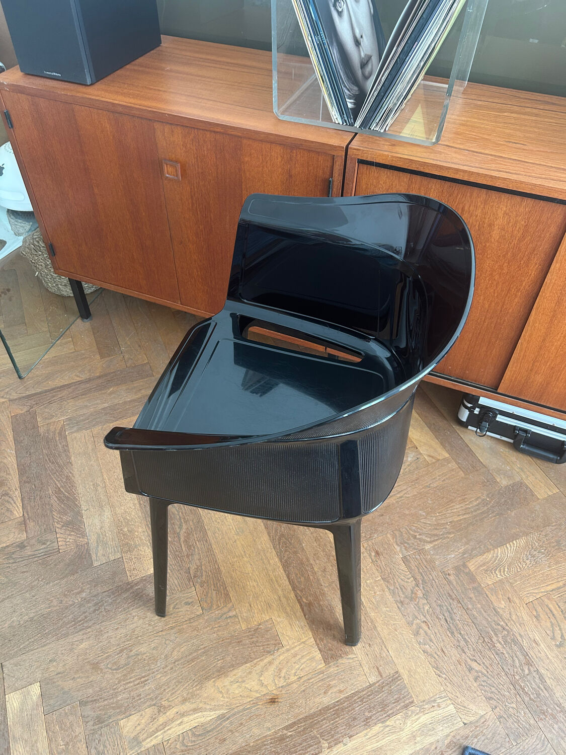 Black "Papyrus" armchair designed by Ronan and Erwan Bouroullec vintage