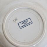 6 assiettes creuses en terre de fer Sarreguemines U&C modèle Luchon