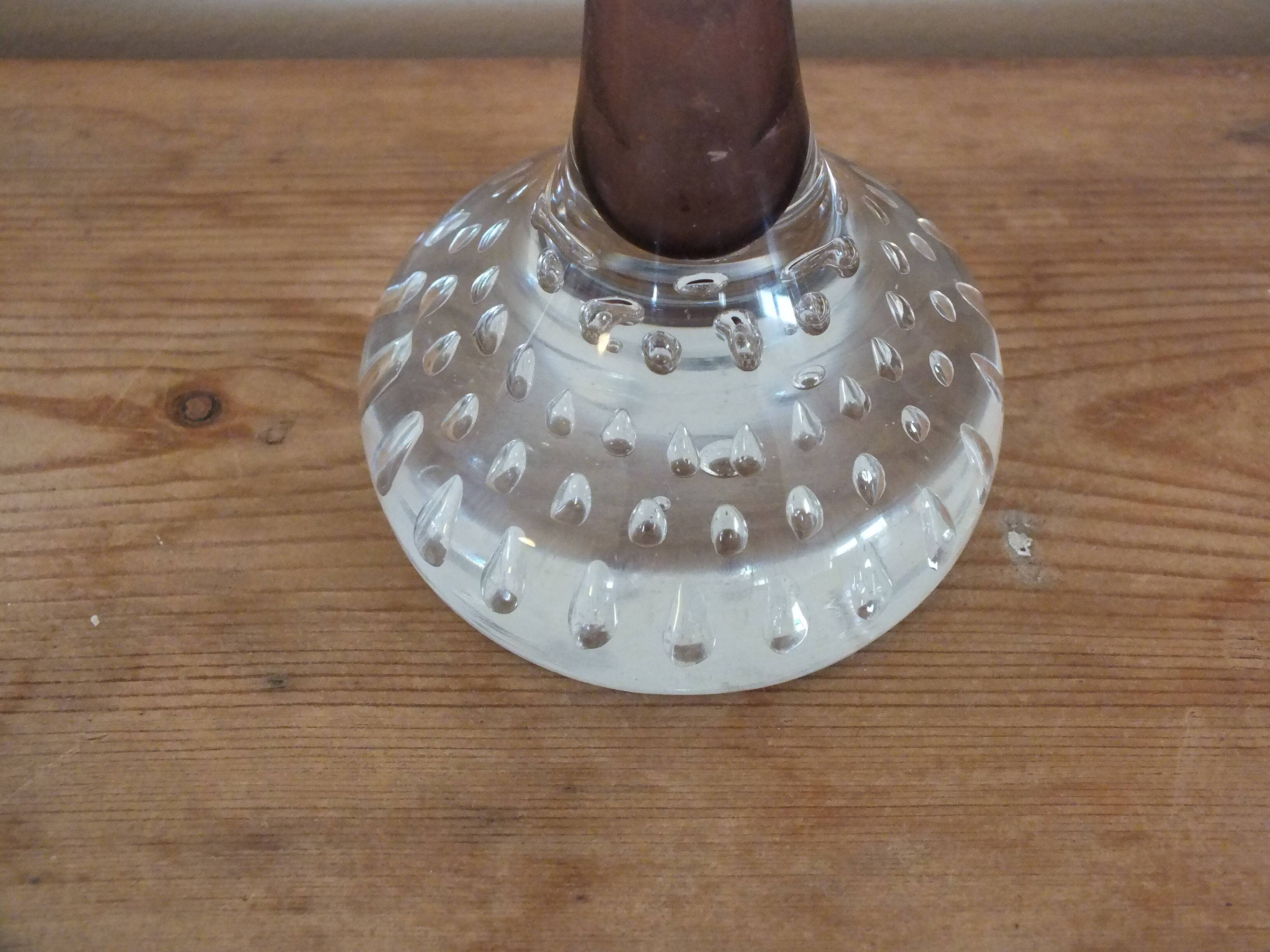 Scandinavian bubble glass vase Aseda Sweden (Bo Borgström)