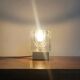 Midcentury Rare Ice Cube Glass Table Lamp, Peill & Putzler, Germany, 1970s