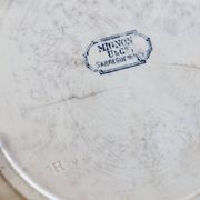Antique flat plate, ironstone Sarreguemines U&C model Mignon.
