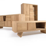 BIBLIOTHEQUE Solid Oak Showcase