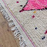 Handmade wool Berber rug 250x150 cm