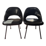 Eero Saarinen conference chairs black