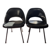 Chaises Eero Saarinen conférence noir
