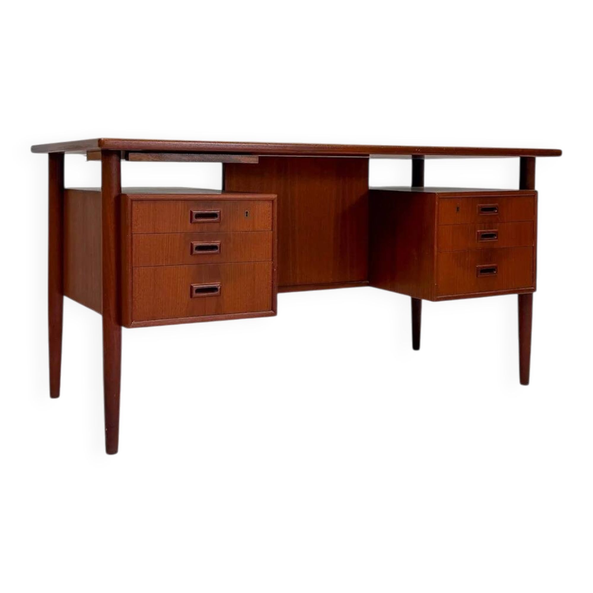 Bureau exécutif danois en teck, années 1960