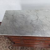 Commode Néo-Renaissance Henri II en loupe de noyer