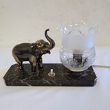 Elephant bedside lamp and marble