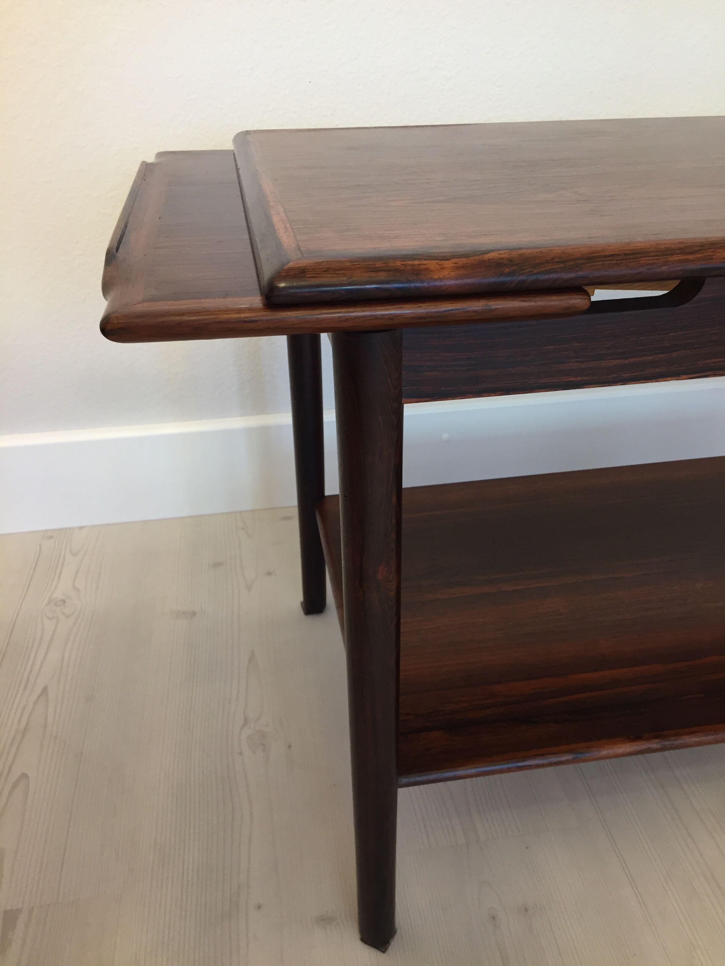 Danish extendable serving cart in palissander midcentury 1960s