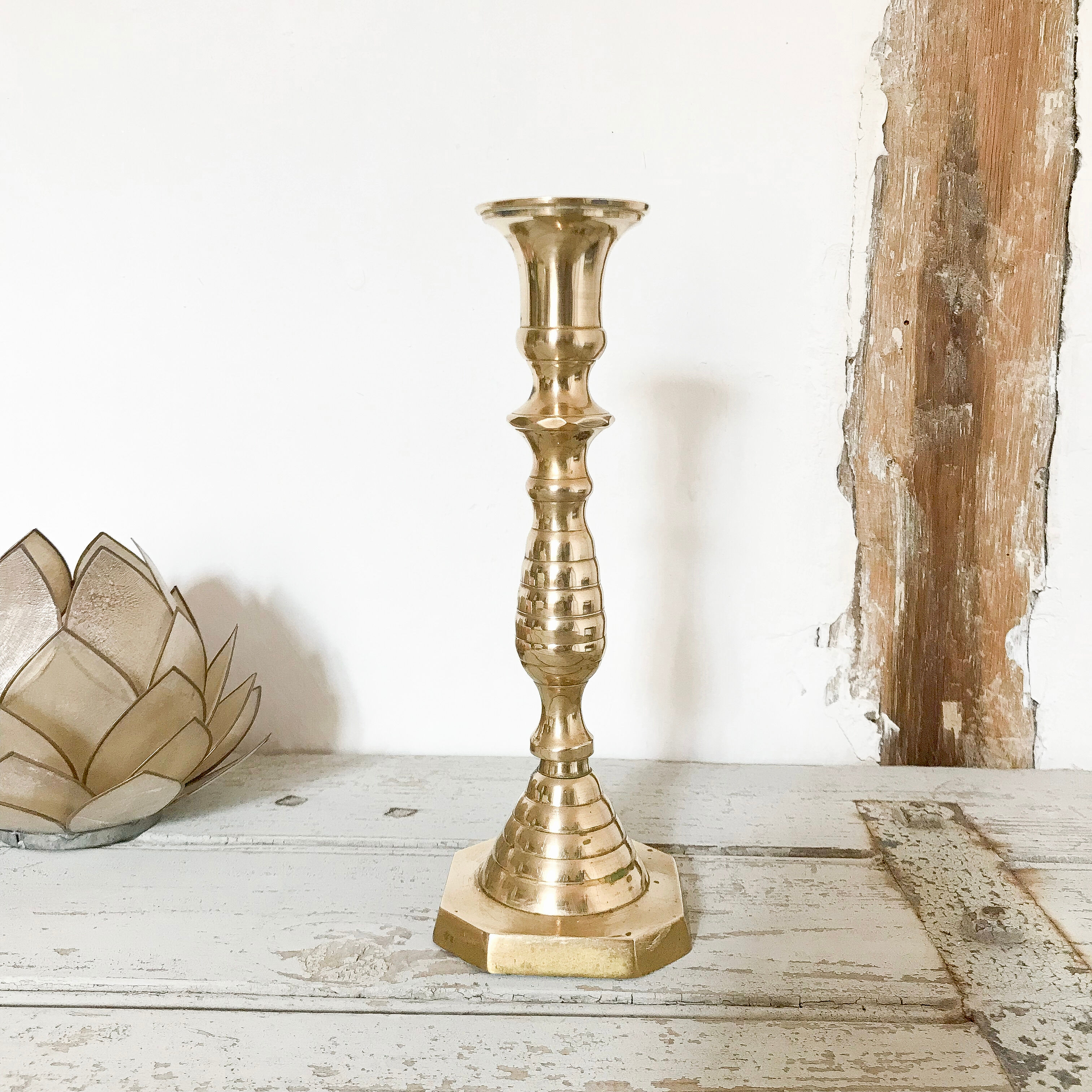 Brass candle holder