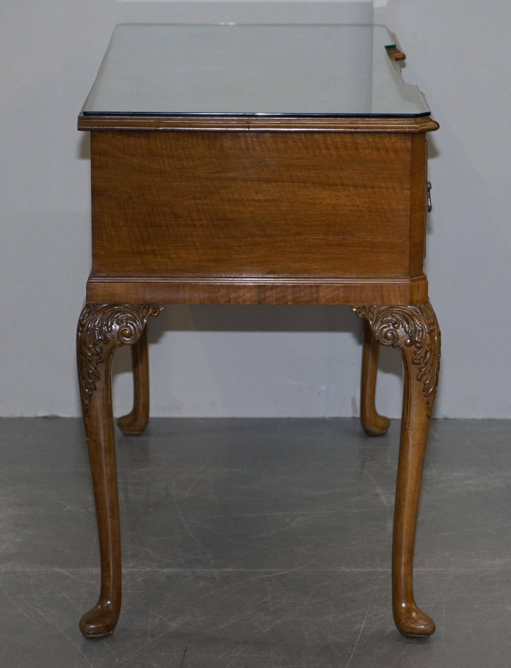 Console Burr Walnut Art Deco Denby & Spinks Breakfront