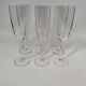 9 crystal champagne flutes from Saint Louis, Grand Lieu model.
