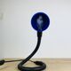 Blue flexible snake lamp, 80s, vintage