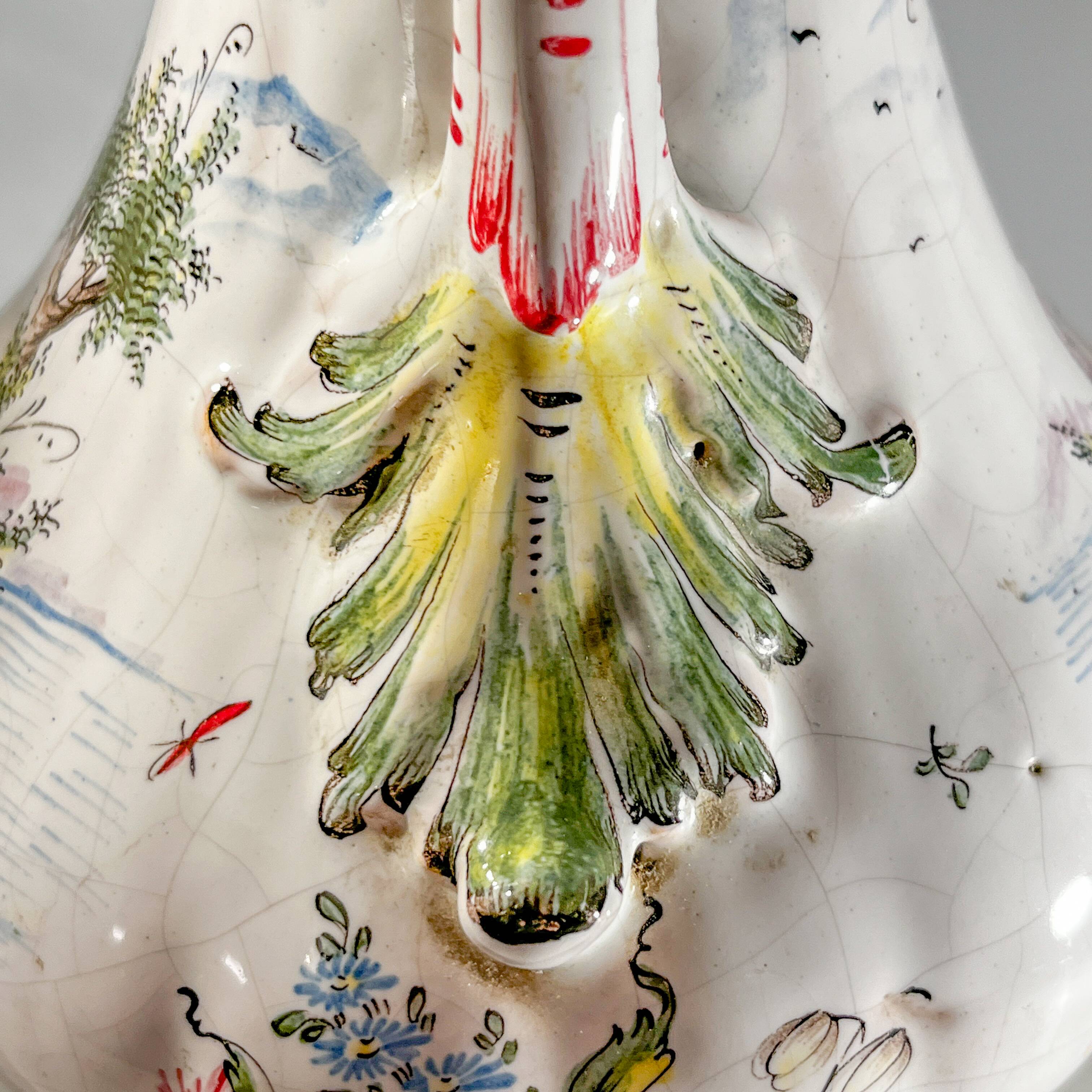 Pair of vases, Marseille earthenware factory, Joseph Gaspard Robert