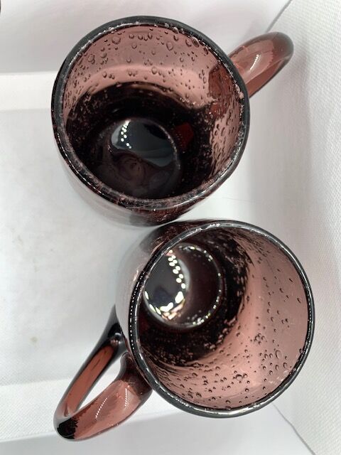 Glass glass mug bubbled glasses Biot