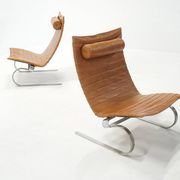 Set of PK20 Lounge Chairs by Poul Kjaerholm for E. Kold Christensen, 1960s