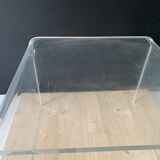 Plexiglass bedside table