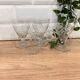 Set of 4 wine glasses in cut glass