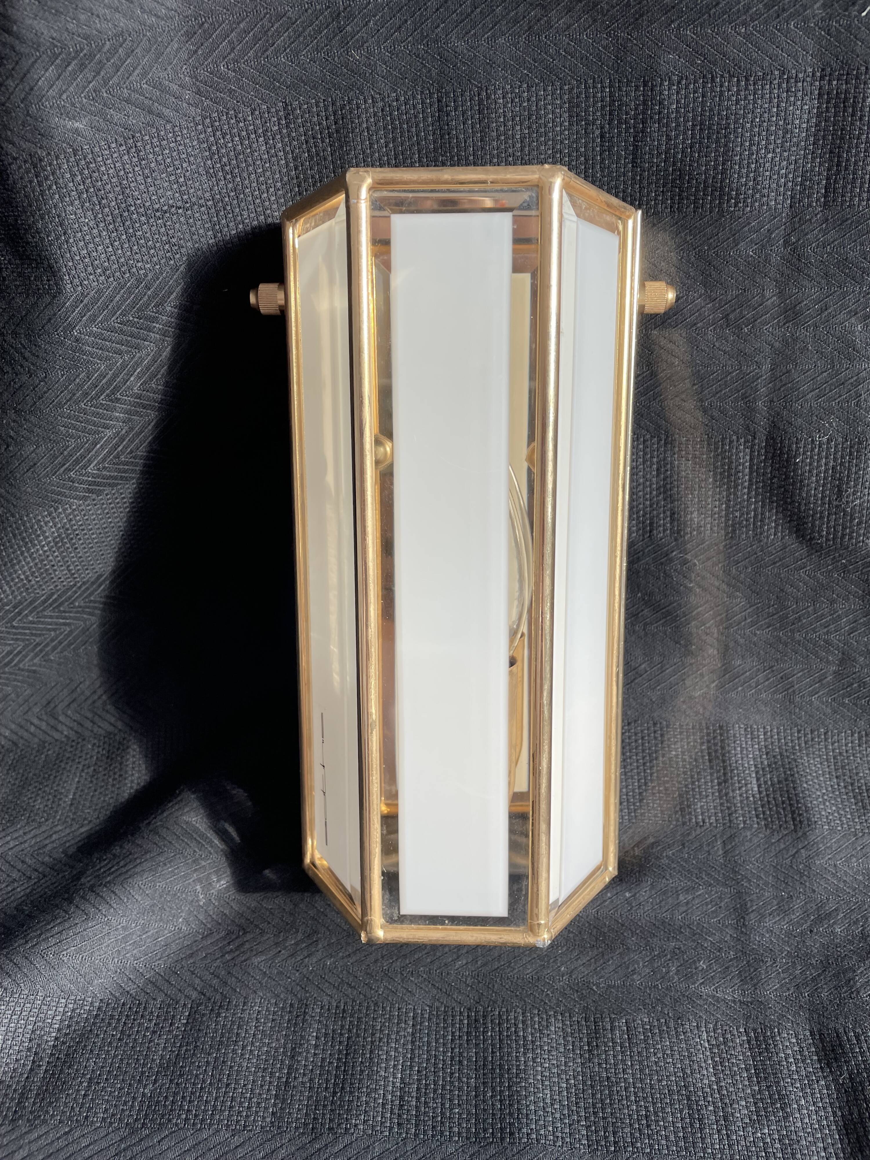 SOTHIS wall lamp - hexagonal - glass and brass - Italy