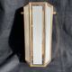 SOTHIS wall lamp - hexagonal - glass and brass - Italy