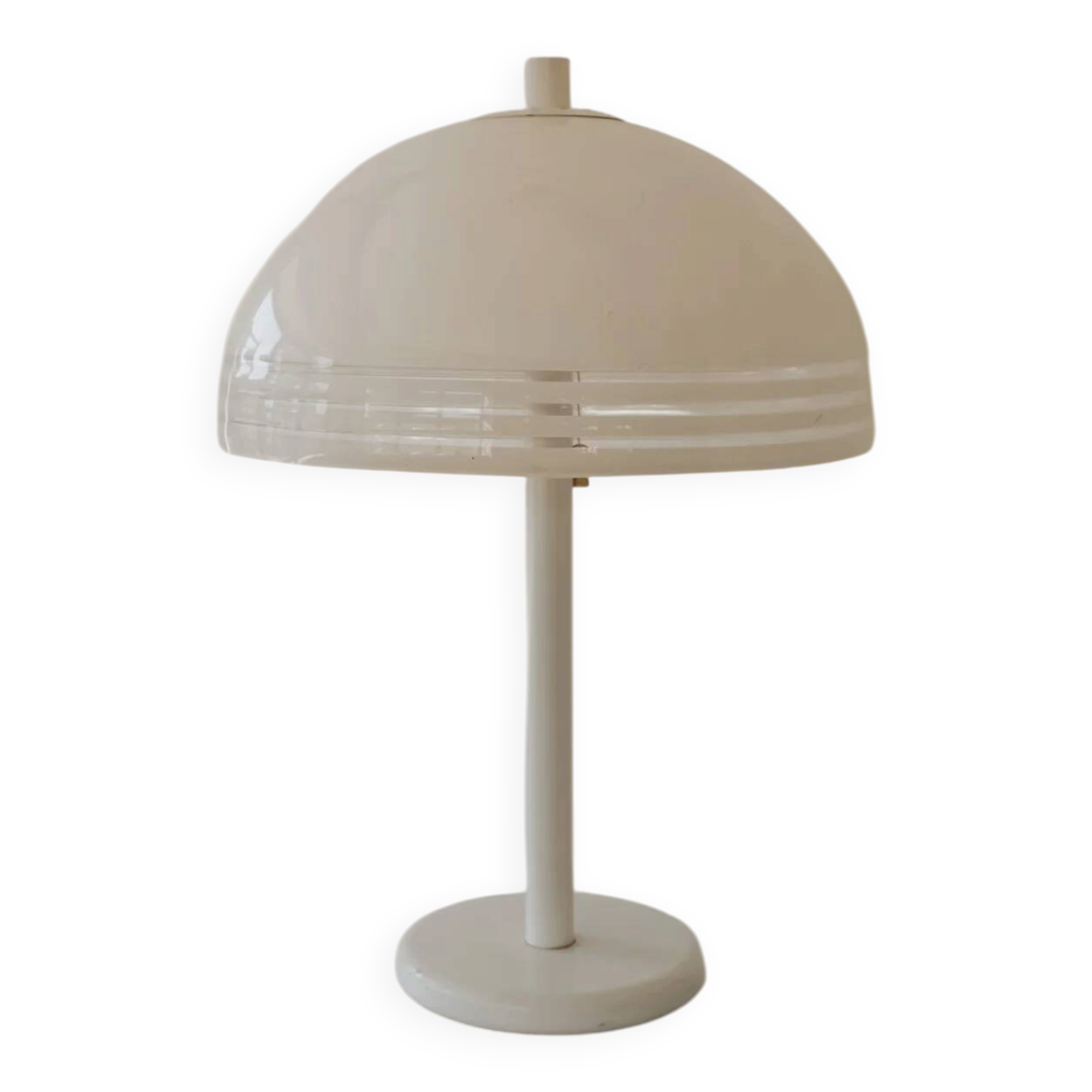 Dijkstra mushroom table lamp with plexiglass shade, 1970s